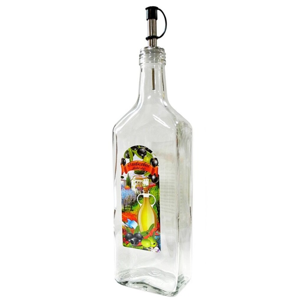 Бутылка для масла, стекло, 250 мл, с дозатором, 626-591/626-593 100 мм стекло режущий диск ультратонкий пильный клинок алмаз нефрит керамический кристалл бутылки вино шлифование фаска режущий лезвие