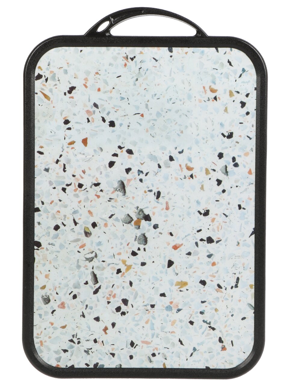 Доска разделочная пластик, 35х25 см, с ручкой, прямоугольная, Y4-11651