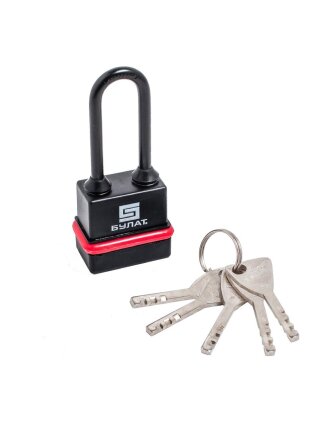 Замок навесной Булат, ВС 3-Н45-01 ПЛ, 13 982, дисковый, всепогодный, 46 мм, 5 ключей