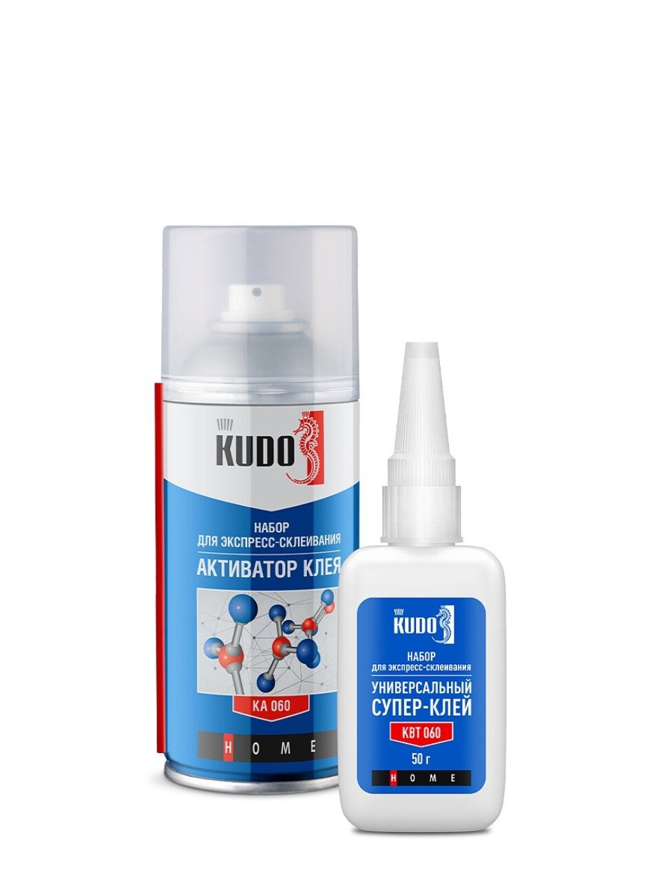 Набор KUDO, для экспресс-склеивания, универсальный, двухкомпонентный, 210 мл, 50 г