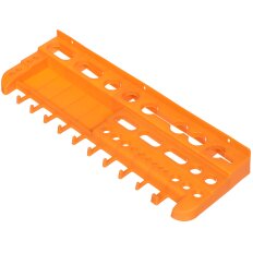 Полка для инструментов, пластик, 1 секция, 47.5х15.8х5.6 см, оранжевая, Bartex