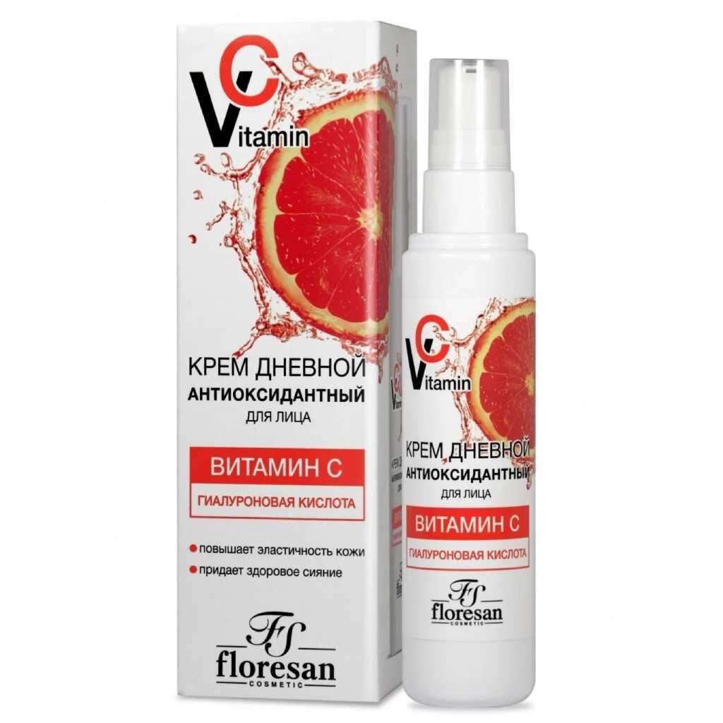 Крем для лица, Floresan, С витамином С, дневной, 75 мл флюид для кожи вокруг глаз floresan с витамином с 30 мл