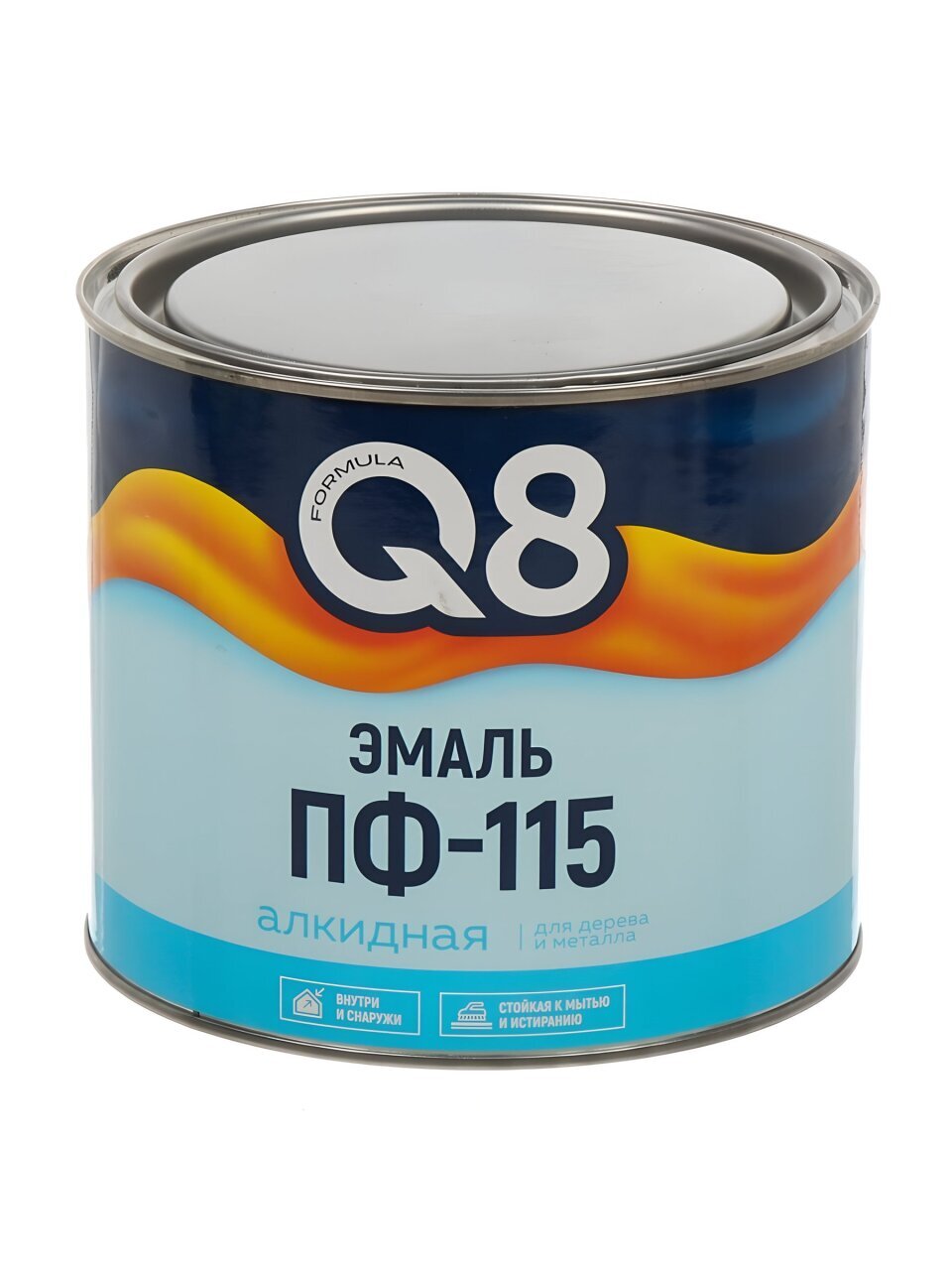 Эмаль Formula Q8, ПФ-115, алкидная, глянцевая, слоновая кость, RAL 9001, 1.8 кг
