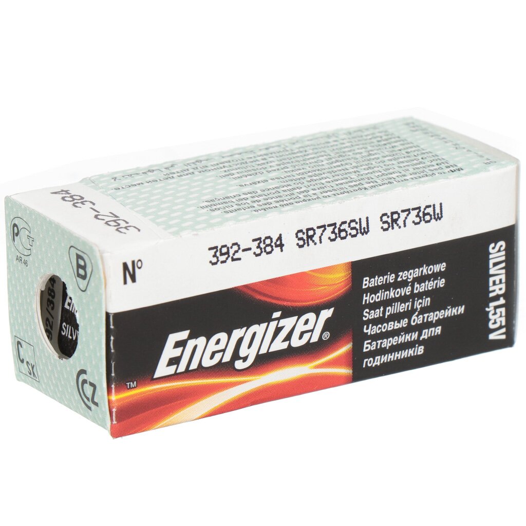 Батарейка Energizer, LR41 (392A, G03), Lithium, литиевая, 1.5 В, блистер, 10 шт