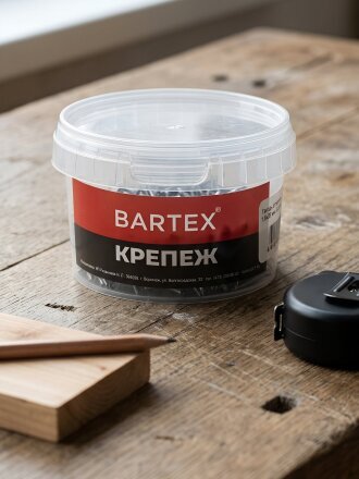 Гвоздь строительный, диаметр 1.6х25 мм, 0.3 кг, в банке, Bartex