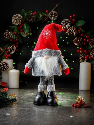 Фигурка декоративная полиэстер, 43 см, красная, Y4-5605