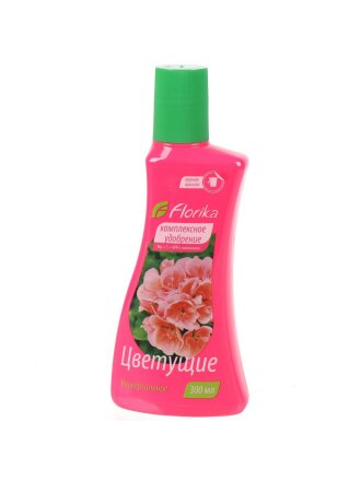Удобрение Флорика, для цветущих растений, минеральное, жидкость, 300 мл, Лама Торф