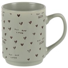Кружка керам, Love, 340 мл, в асс, Daniks, R1820/4601