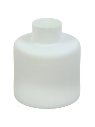 Ваза стекло, настольная, 18х16 см, Evis, Лаура, 27 1156 2741, бутылочная, белая матовая