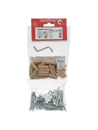 Набор мебельщика стяжки, шканты, ключ, 81 шт, 395460