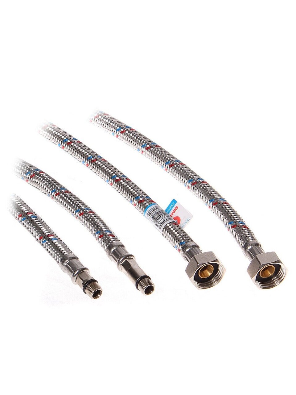 Подводка для воды М10-1/2&amp;quot;х0.3 м, пара, латунь, AquaLine