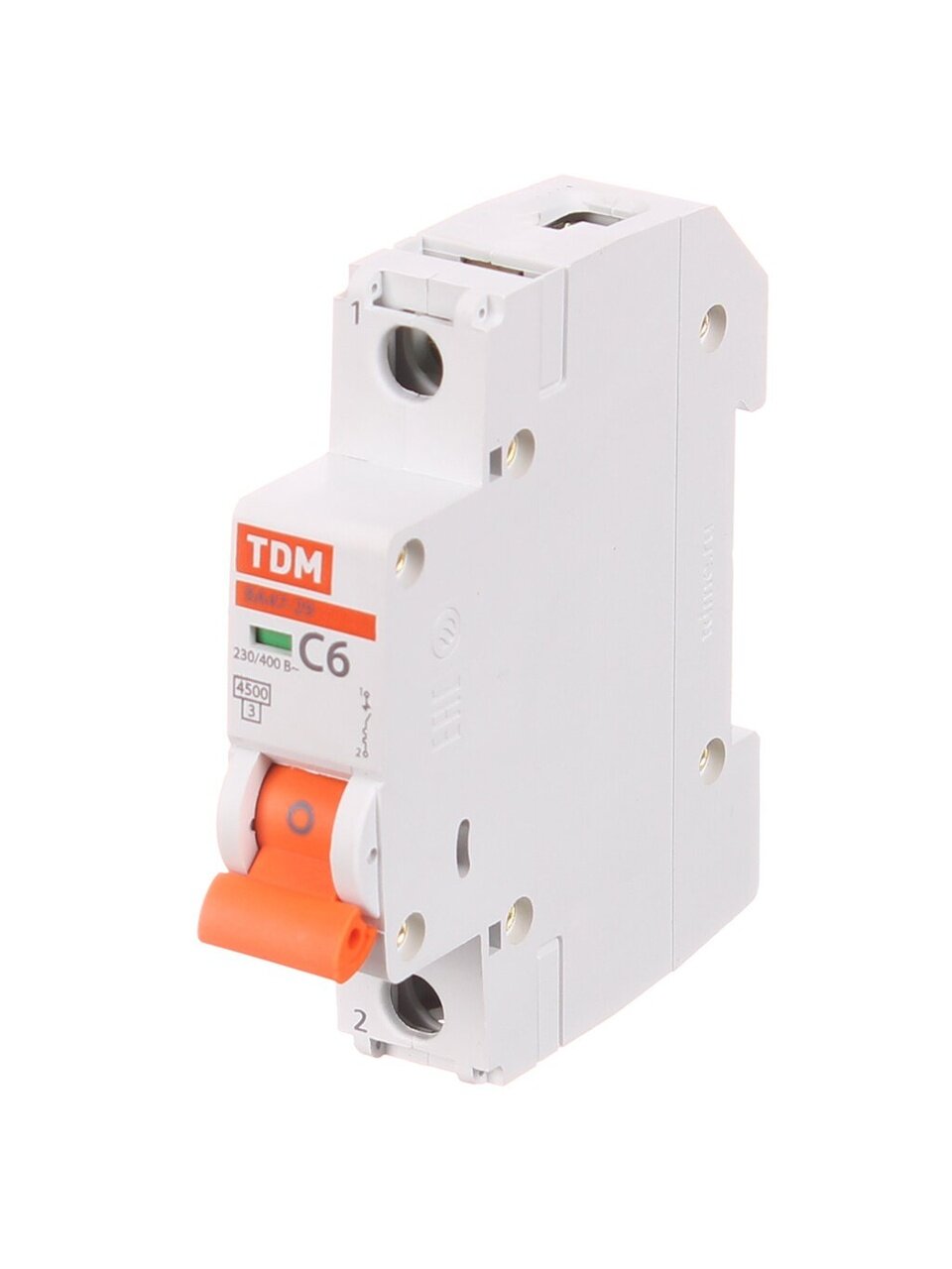 Автоматический выключатель TDM Electric, ВА47-29, 1 полюс, 6, 4.5 кА, С, 230/400 В, SQ0206-0070