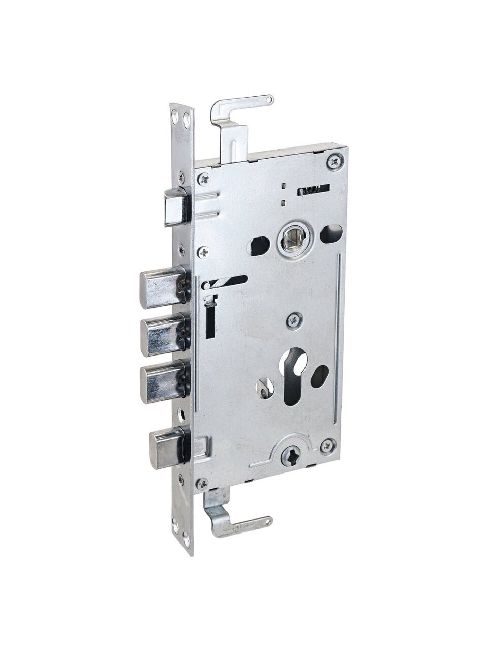 Замок врезной Аллюр, ЗВ1-09СТ, 7 841, без ручки, цилиндровый, универсальный, для китайских дверей, хром