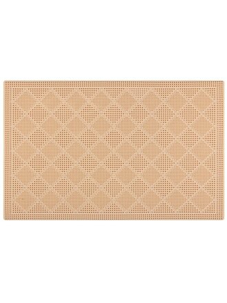 Коврик для ванной, антискользящий, 0.4х0.6 м, ПВХ, бежевый, Вилина, банный, 7233