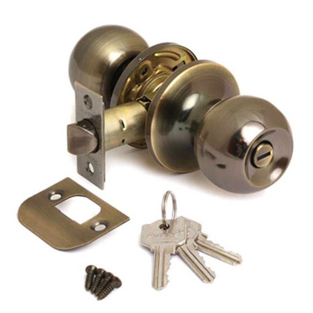 Защелка Avers, 6072-01-AB, ключ/фиксатор, бронза, сталь защелка avers 0598 03 g 17821 с фиксатором ключ фиксатор золотая