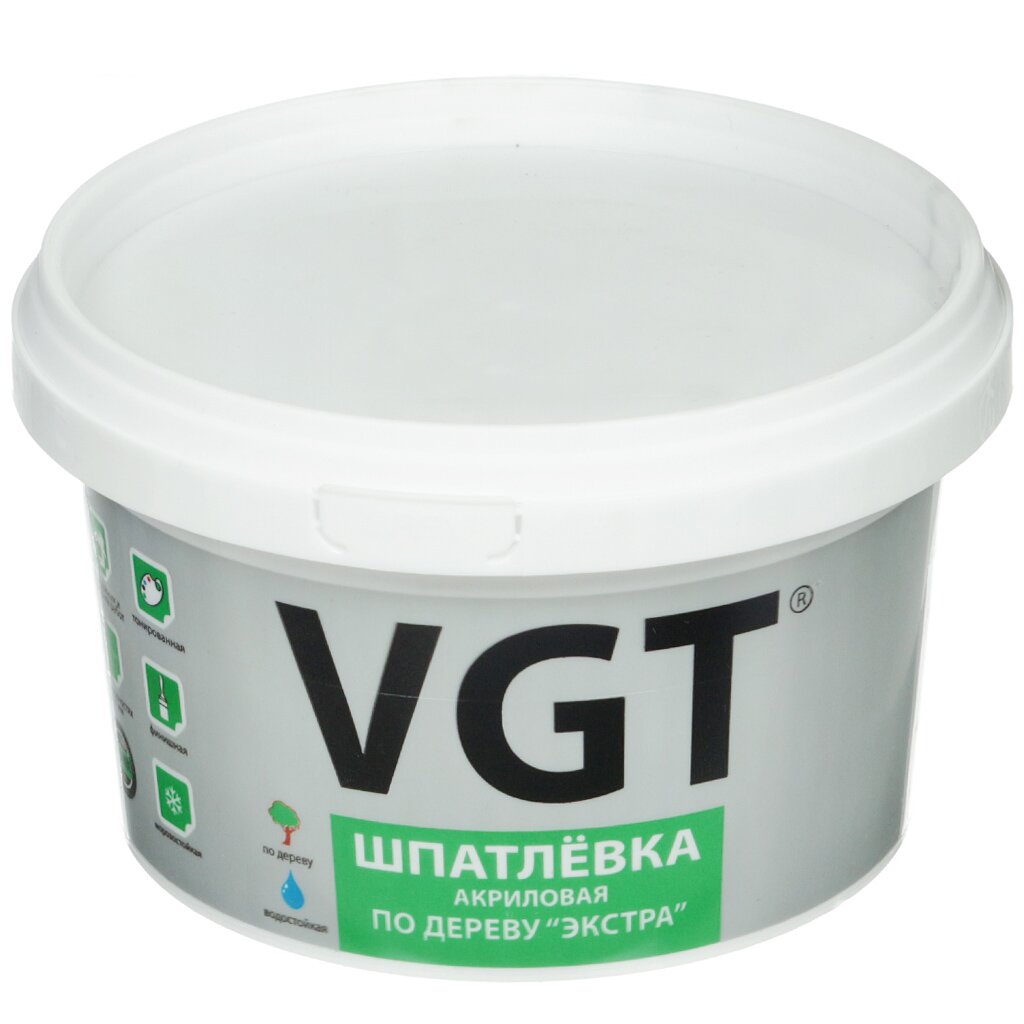 Шпатлевка VGT, Экстра, акриловая, по дереву, бук, 1 кг