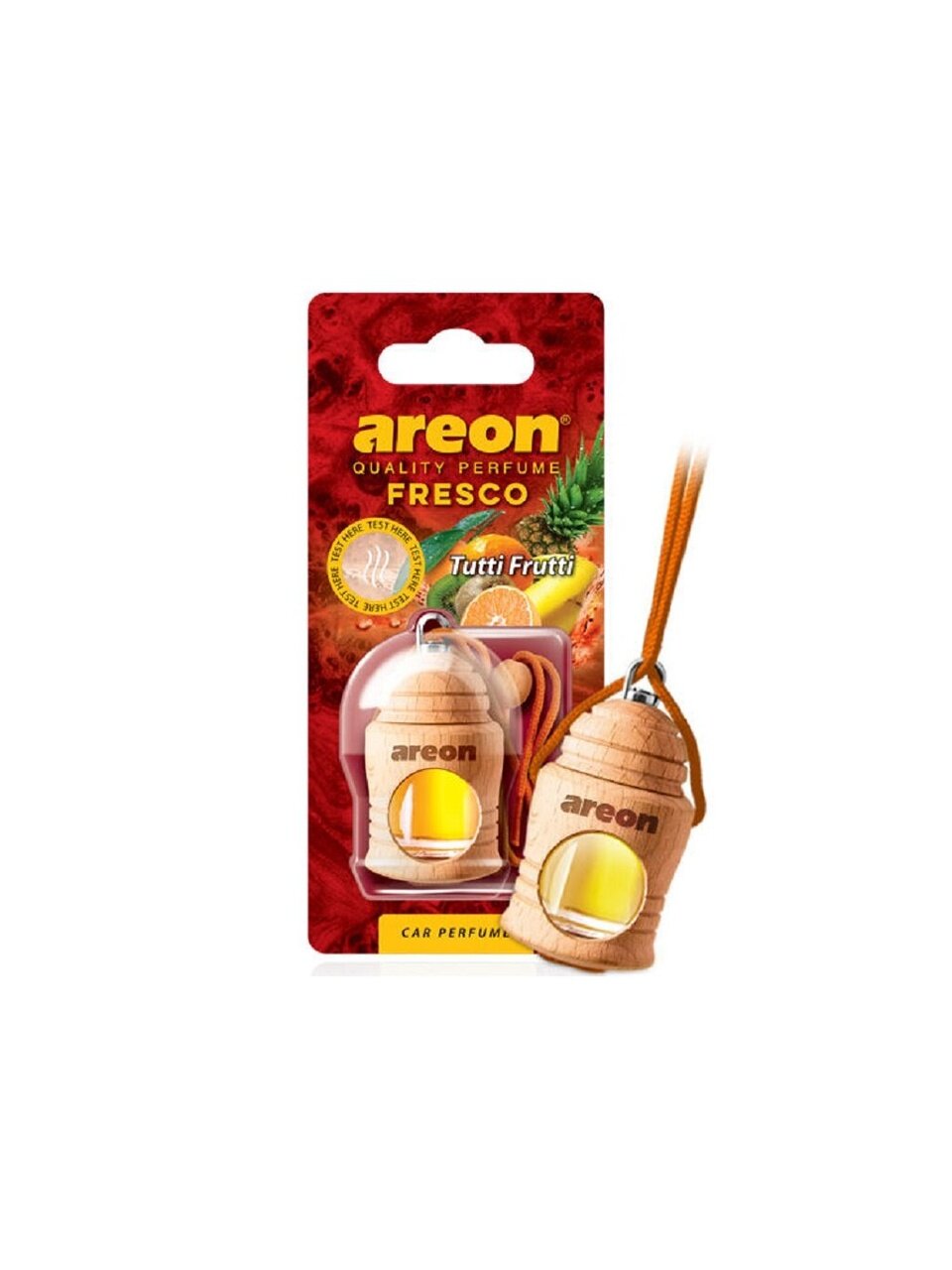 Ароматизатор в машину подвесной, бочонок, Areon, Fresco Тутти-Фрутти, 39547