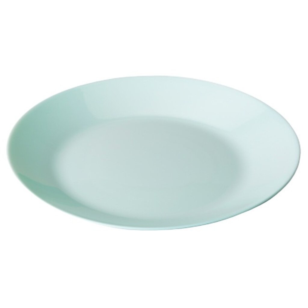 Тарелка обеденная, стеклокерамика, 25 см, круглая, Lillie Turquoise, Luminarc, Q6432, бирюза тарелка обеденная avvir дива d 23 см стеклокерамика белый