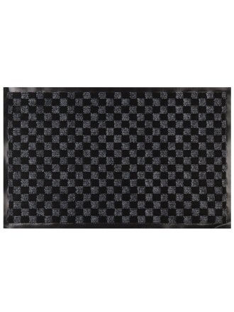 Коврик придверный, 50х80 см, прямоугольный, ПВХ, серый, Жаккард , ComeForte, НР-207