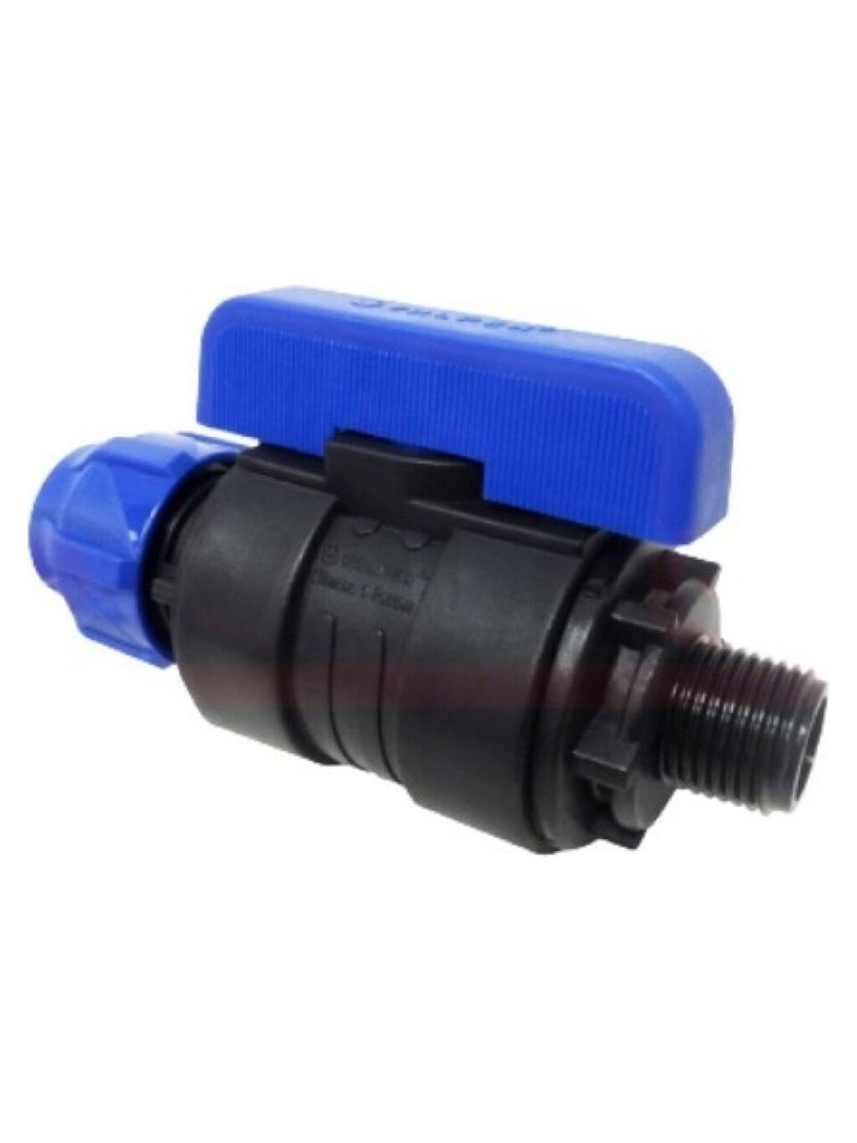 ПНД кран d32х3/4&amp;quot;, наружная резьба, шаровой, цанга, Valfex