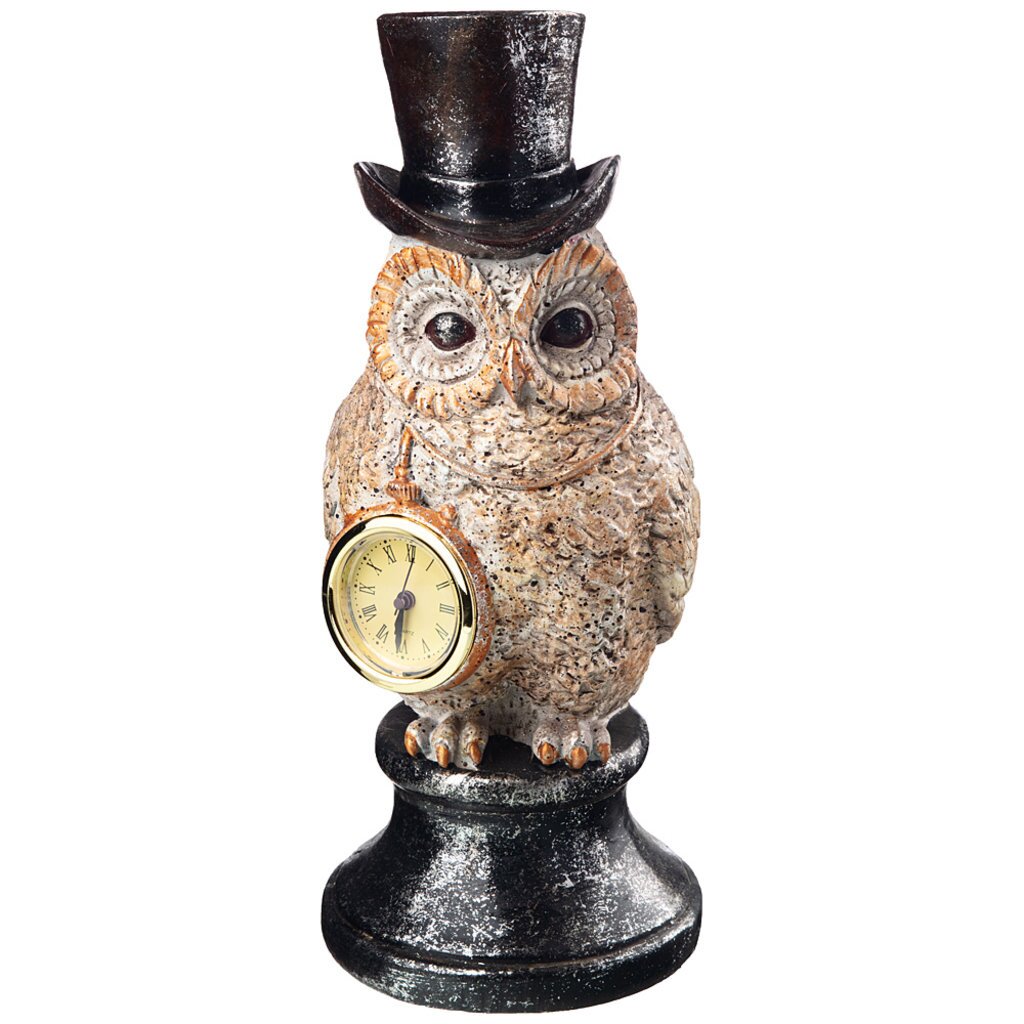 Часы английская коллекция сова 13x11x26,5 см, 774-138
