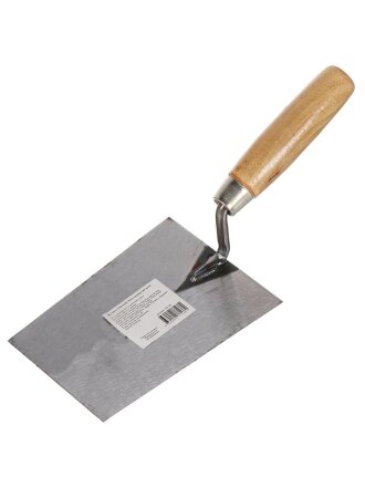 Мастерок трапеция, 160 мм, рукоятка дерево, 12 мм, в ассортименте, SPE19190-1-166