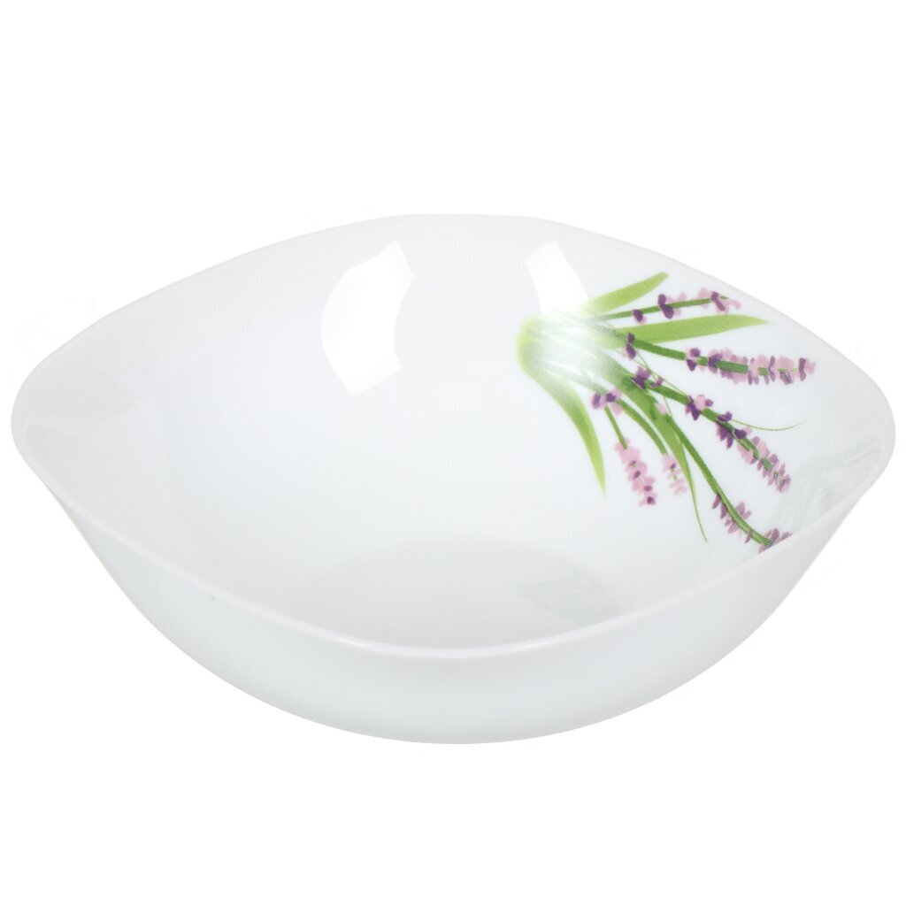 Салатник стеклокерамика, квадратный, 18 см, Виолет Красавица, LFW75/AL2106