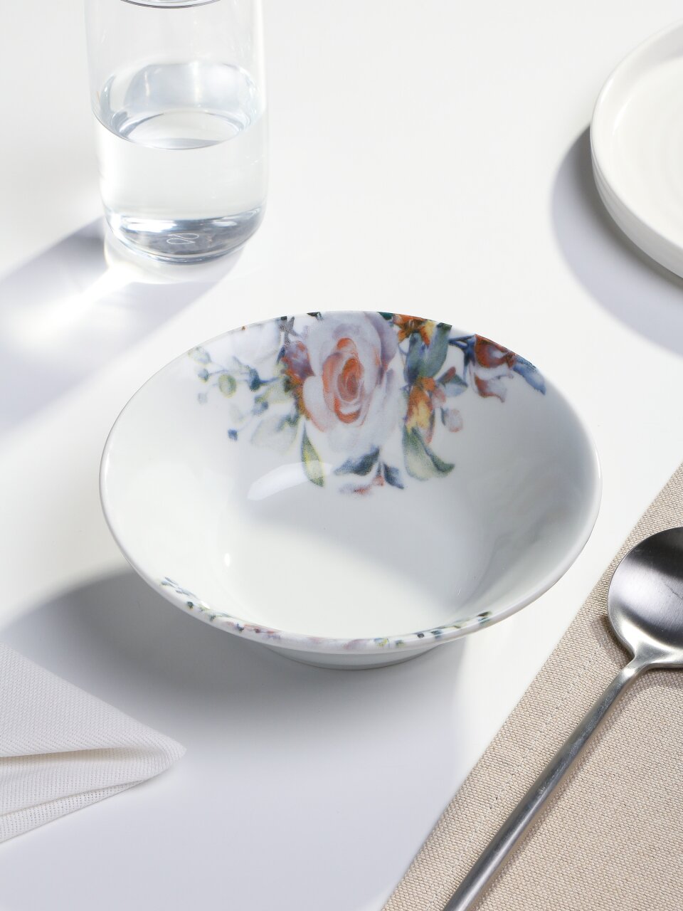 Салатник фарфор, круглый, 17х5 см, 0.6 л, Идиллия Верона, Добрушский фарфоровый завод, 0С2366Ф34