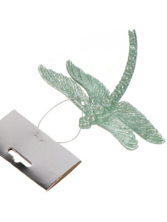 Елочное украшение Стрекоза, мятное, 13х10 см, SYYKLB- 1923132