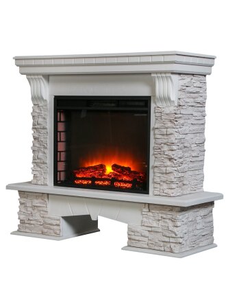 Электрокамин RealFlame, Marseille, белый, Sparta 25.5, эксклюзив