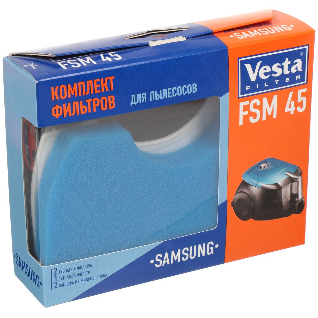 Hepa-фильтр для пылесоса Vesta filter, FSM 45 фильтр vesta filter flg89