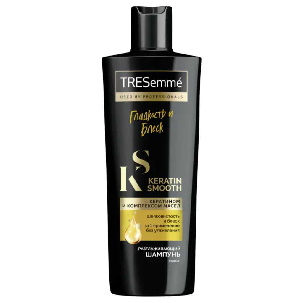 Шампунь TRESemme Keratin Smooth с кератином и маслом Марулы для сухих и поврежденных волос 400 мл 279₽