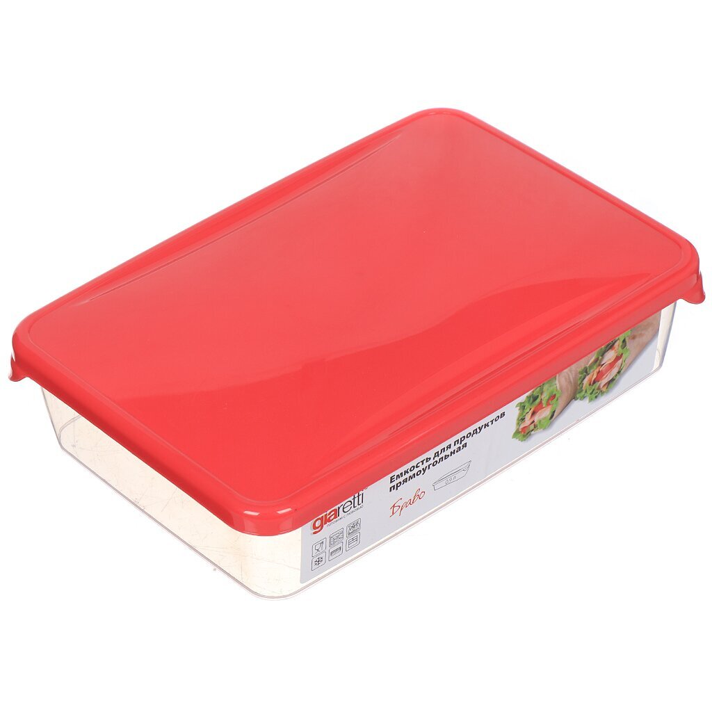 Конт д/СВЧ и заморозки Браво прямоуг 0,9л микс GR1034МИКС-ЗИМА