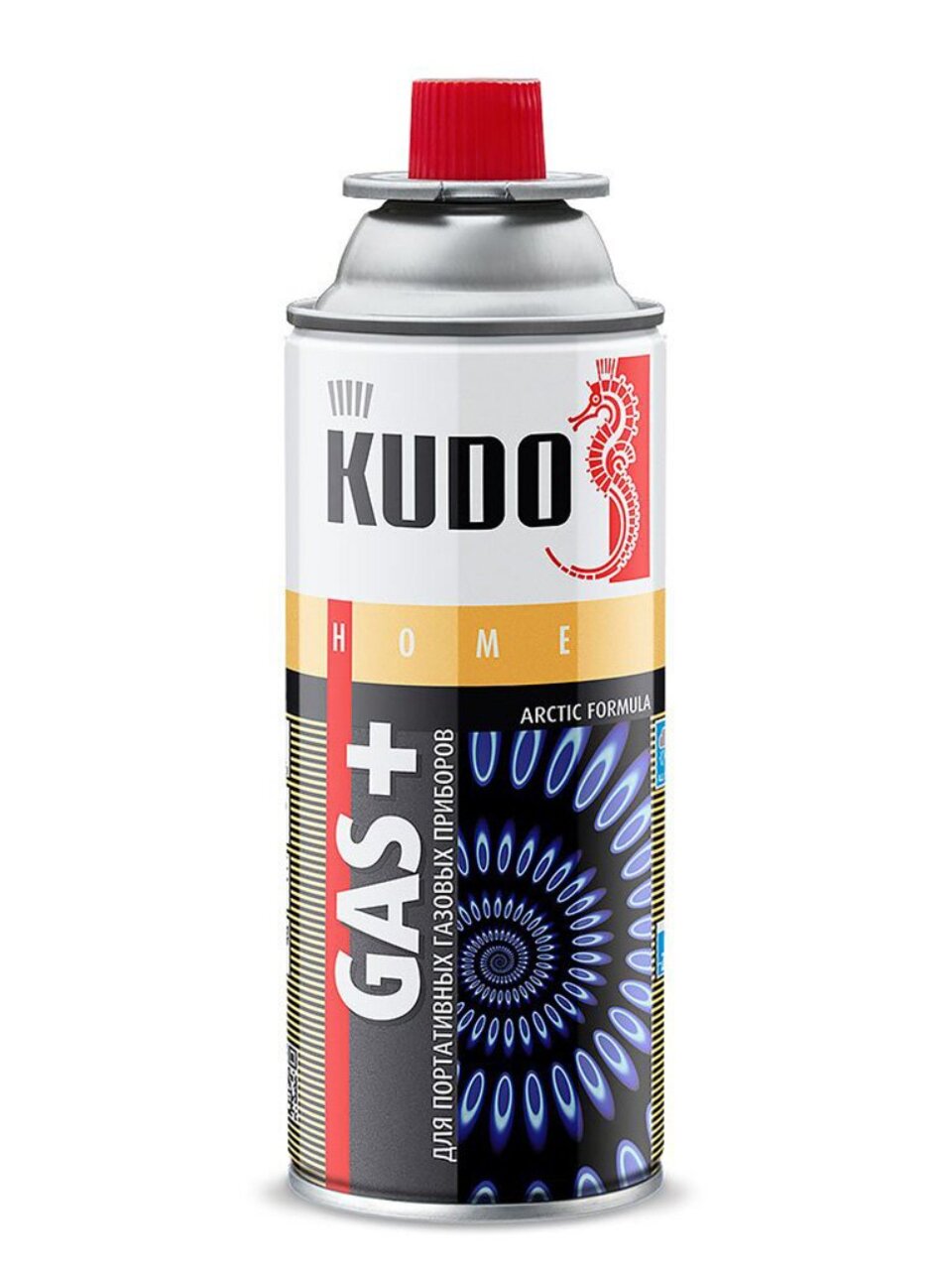 Газовый баллон цанговый, 220 г, всесезонный, KUDO, KU-H403