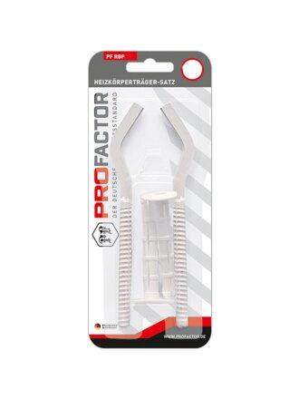 Кронштейн для радиатора, сталь, 170х7 мм, плоский, с дюбелем 2 шт, в блистере, ProFactor, PF RBP 566