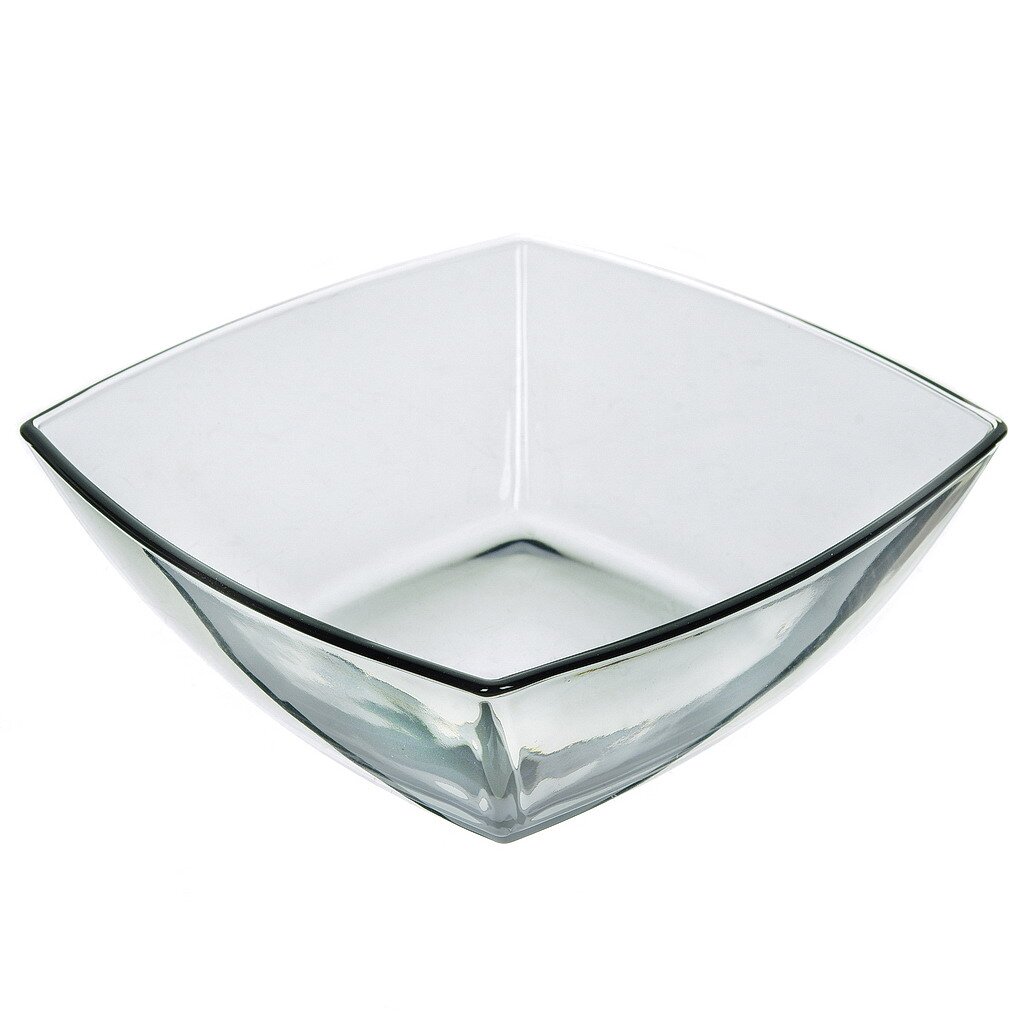 Салатник стекло, квадратный, 16х16 см, Грей, Pasabahce, 53066SLBD63