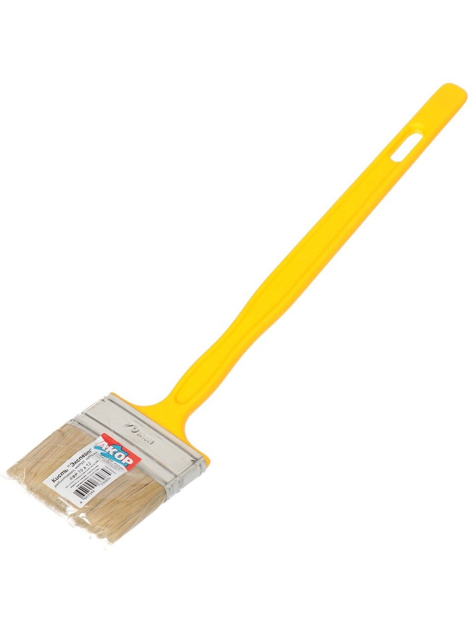 Кисть радиаторная, Акор, Эксперт, 12х70 мм, натуральная щетина, рукоятка пластик, 140 12 370