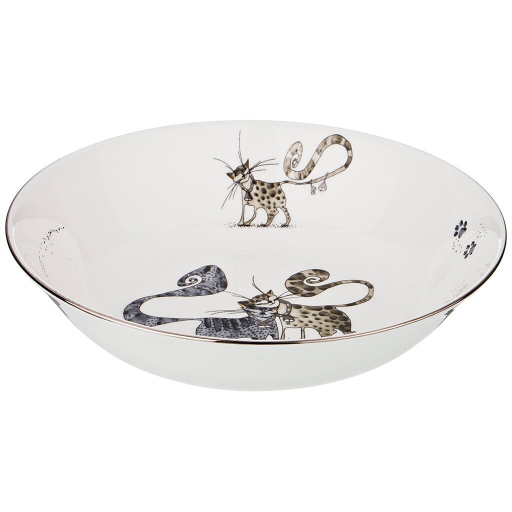 Салатник котики, диаметр 20,5 см, высота 5 см, 86-2320