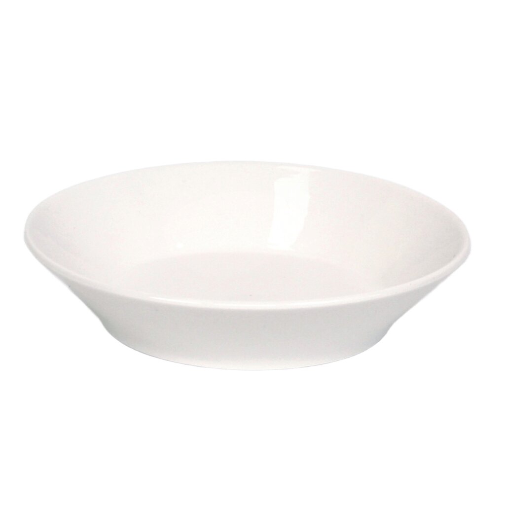 Блюдце фарфор, 14 см, круглое, Белье, 1059035, белое