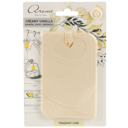 Fragrant Card Creamy vanilla