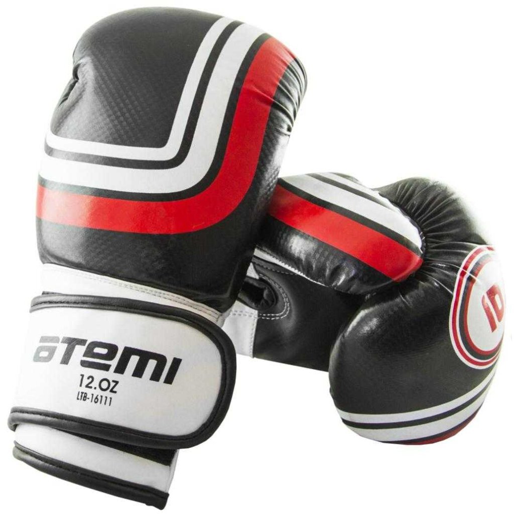 Перчатки боксерские Atemi 12 унций размер S/M черный, LTB-16111, 00000131293