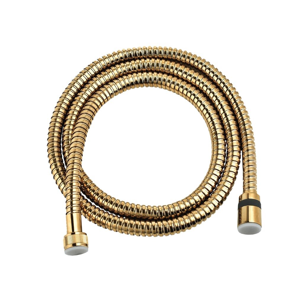 Шланг душевой двухзагибный 1,5 м, TURN-FREE, латунный, золото., LEMARK, LE8037B-Gold