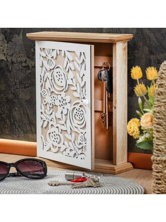 Ключница Резная Цветы, 22х27х7 см, в ассортименте, Y4-3479, в ассортименте