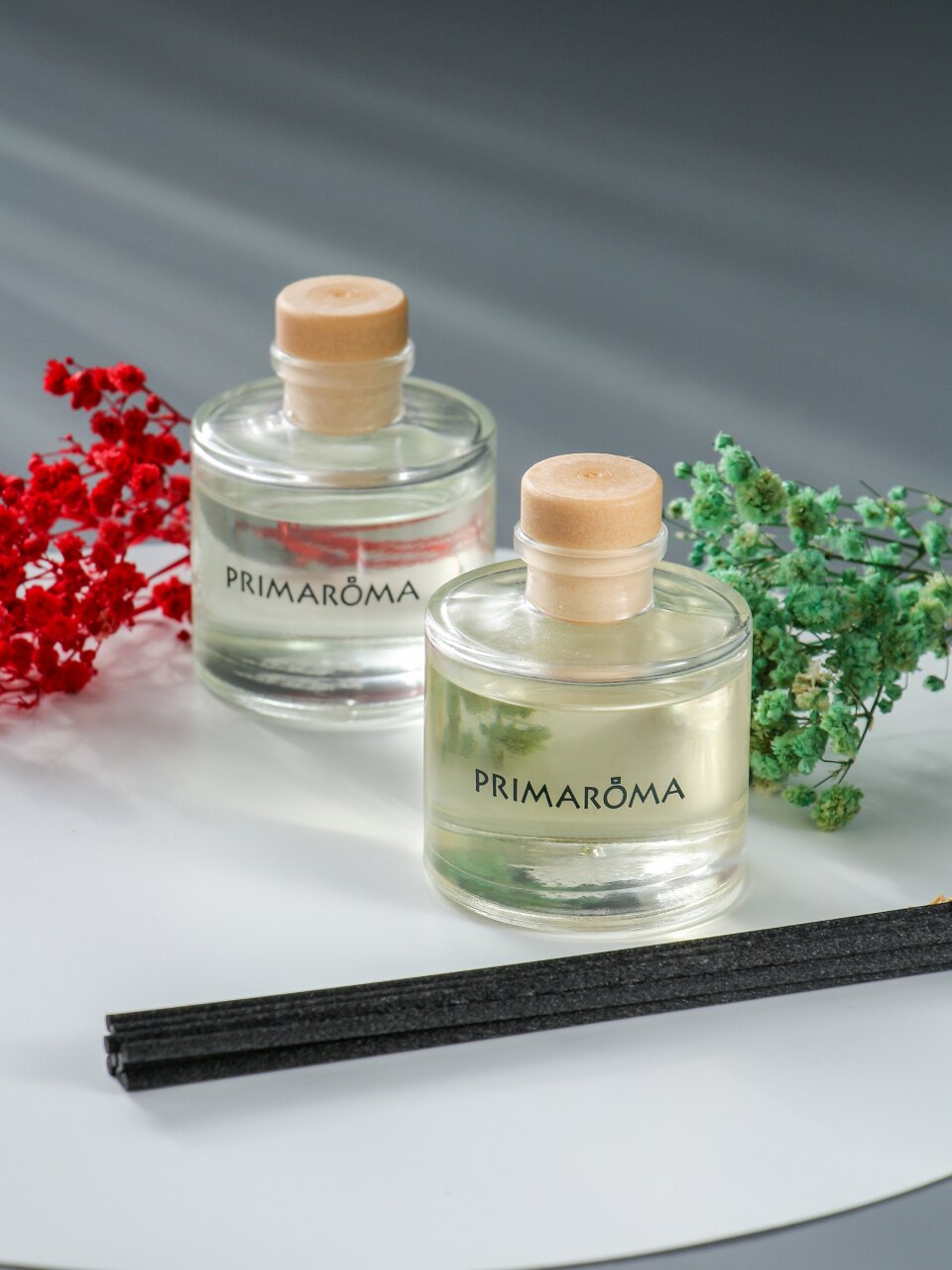 Аромадиффузор Primaroma, Flore Древесный,Ирис,Жасмин,Груша, сменный, 2 в 1, деревянный футляр, AR9IF223