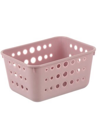 Корзина для мелочей, 22.9х17.4х11.9 см, прямоугольная, пластик, сиреневая, Berossi, Donna M, ИК 80364000