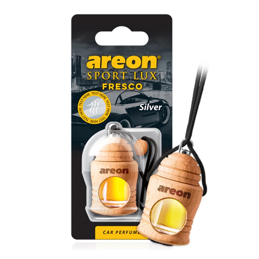 Ароматизатор в машину подвесной бочонок Areon Fresco Sport Lux Silver 704-051-L02 299₽