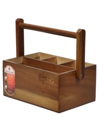 Органайзер кухонный, акация, 27х19х11.5 см, коричневый, Катунь, GR-UB-01