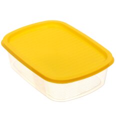 Контейнер пищевой пластик, 1.6 л, в ассортименте, прямоугольный, Мультипласт, Умничка, MPU8164