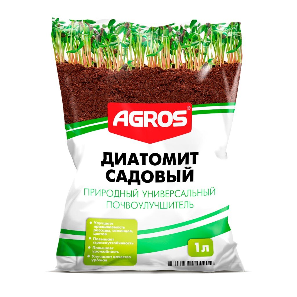 Удобрение Диатомит Садовый, 1 л, Agros