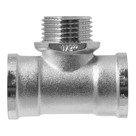 Тройник 1/2'', г-ш-г, латунь, индивидуальная упаковка, MasterProf